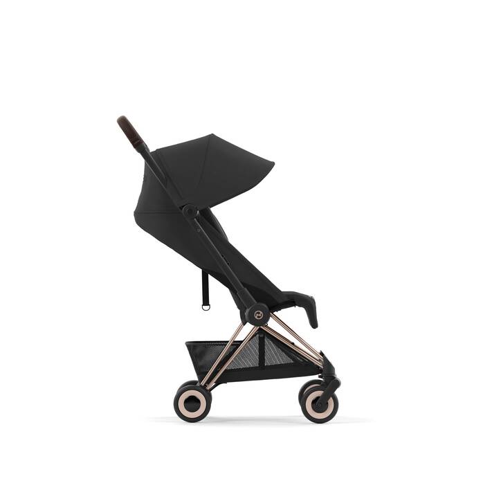 Cybex Buggy Coya Matt Black / Sepia Black, ultracompact en luxe reisbuggy