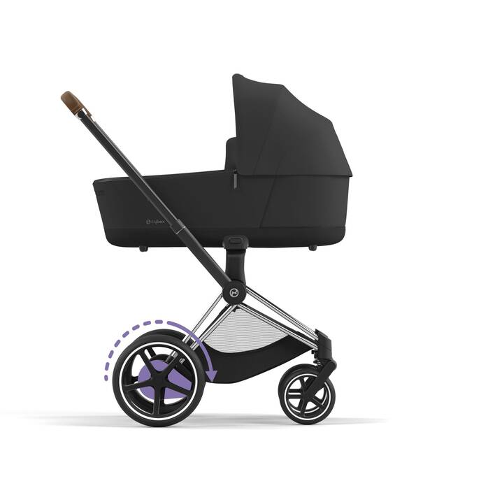 Cybex Kinderwagen Frame E-Priam Chrome Brown, smarttechnologie en luxe ontwerp