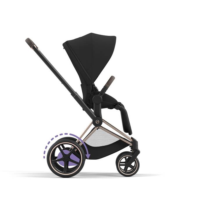 Cybex Kinderwagen Frame E-Priam Rosegold, smarttechnologie en luxe ontwerp