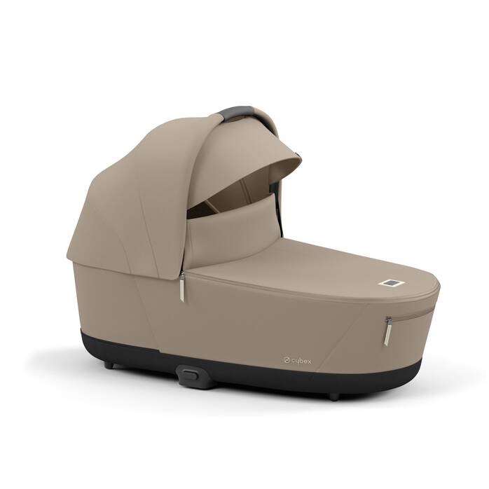 Cybex Draagmand Priam De Luxe Cozy Beige, comfortabel en stijlvol voor je baby