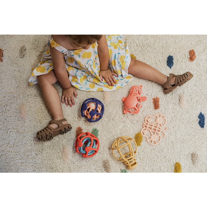 Little L - Sensorische Ballen Set van 2 | Oranje Blauw