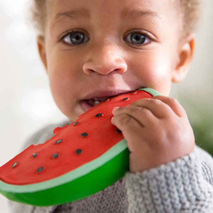 Oli & Carol - Bijtspeeltje & Badspeeltje Wally Watermelon | Natuurlijk Rubber