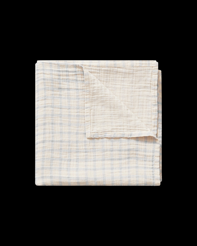 Tetradoek 110 x 110 cm Gingham Sky Blue