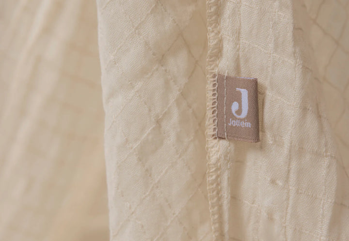 Jollein hemel Cosy Check in zandkleur met ruitpatroon