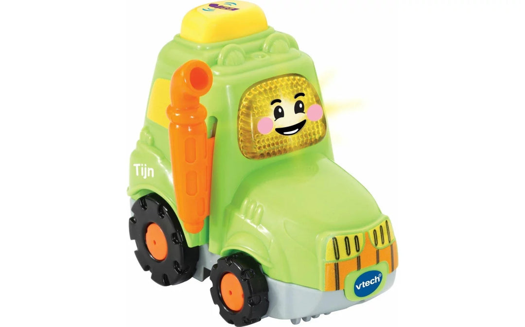 Set van 3 Vtech voertuigen: brandweer, helikopter en tractor met geluid