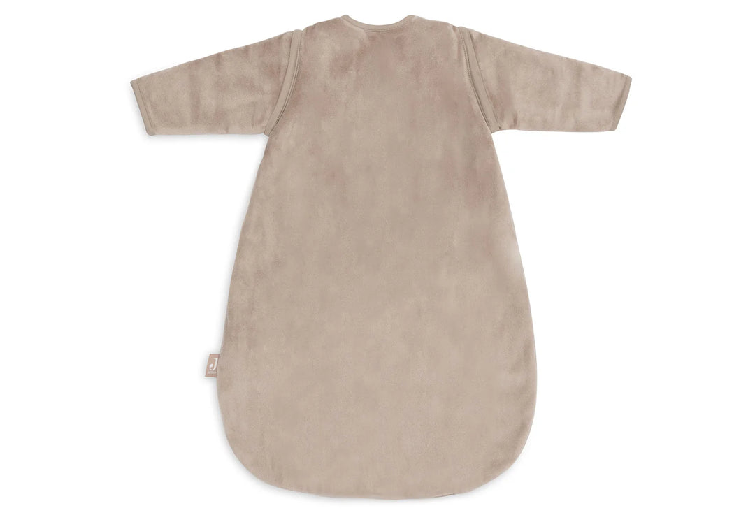 Jollein slaapzak 60cm Velvet Milky Coffee met afritsbare mouwen