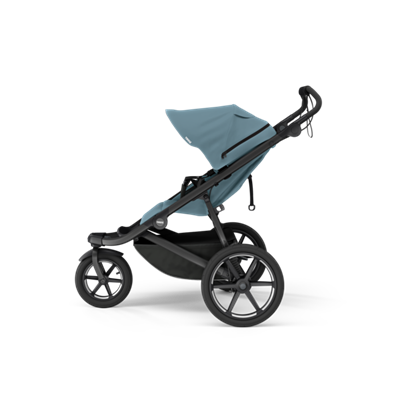 Thule Urban Glide 3 buggy in mid blue met grote wielen en comfortabele zitje