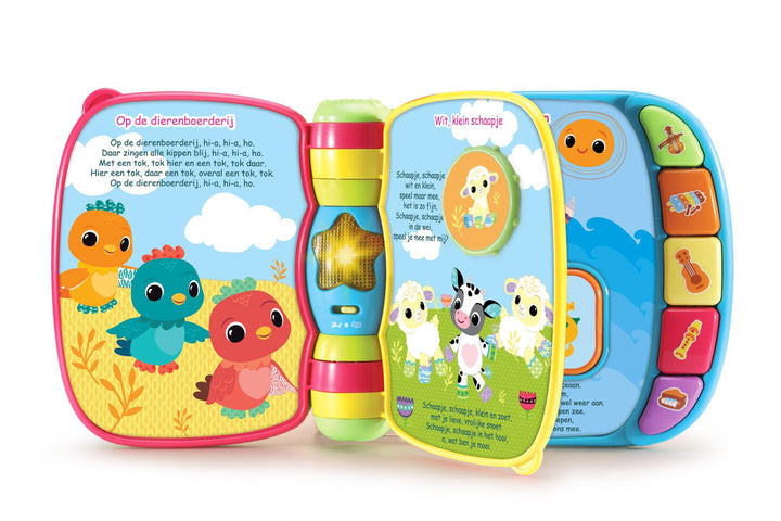 Interactief Vtech liedjesboek met dierenvriendjes en pianotoetsen