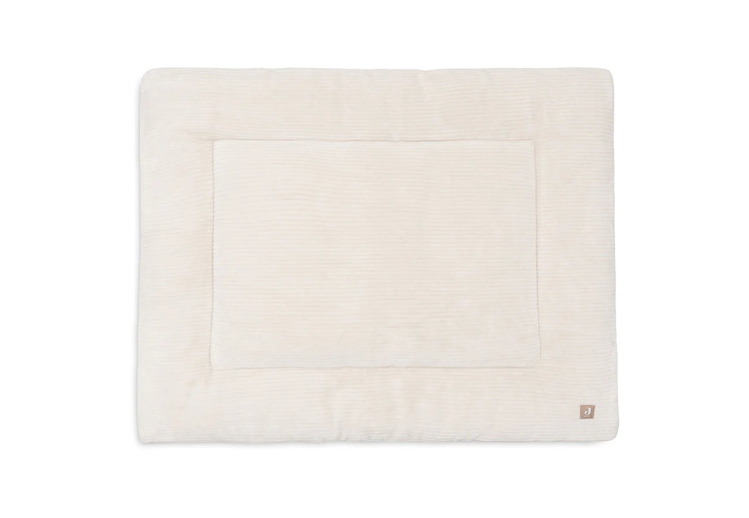 Jollein parklegger Cloudy Rib 75x95cm in Oatmeal met teddy binnenkant