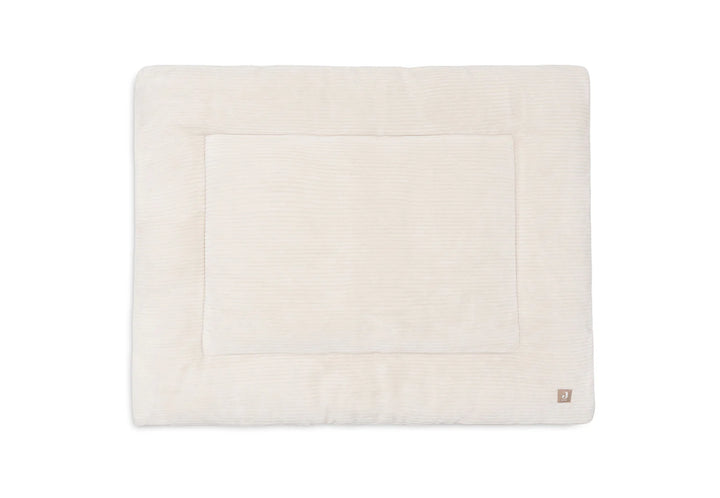 Jollein parklegger Cloudy Rib 75x95cm in Oatmeal met teddy binnenkant