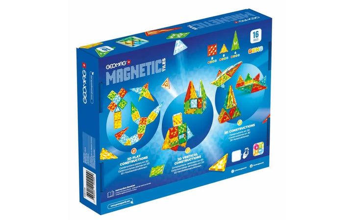 Geomag - Magnetische Tegels Gems | 16 stuks