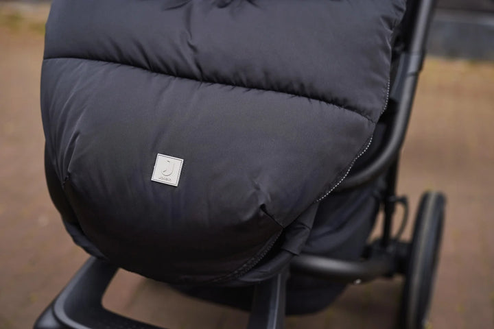 Jollein - Voetenzak Buggy / Kinderwagen Embossed | Nearly Black