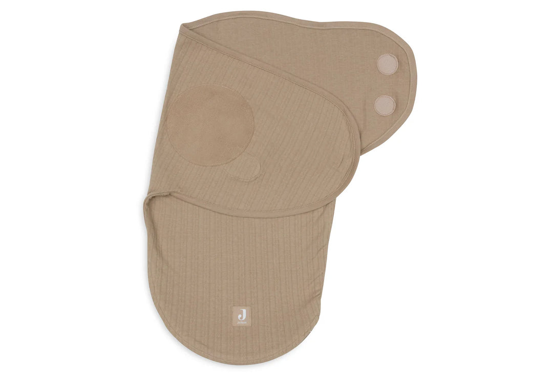 Jollein slaapzak wrapper 0-3m Ajour Biscuit met klittenbandsluiting