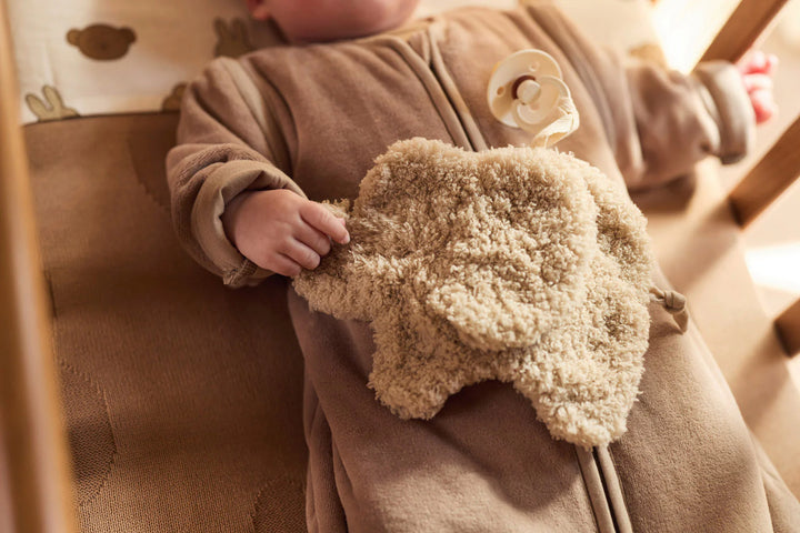 Jollein slaapzak Winter Velvet 110cm in Milky Coffee