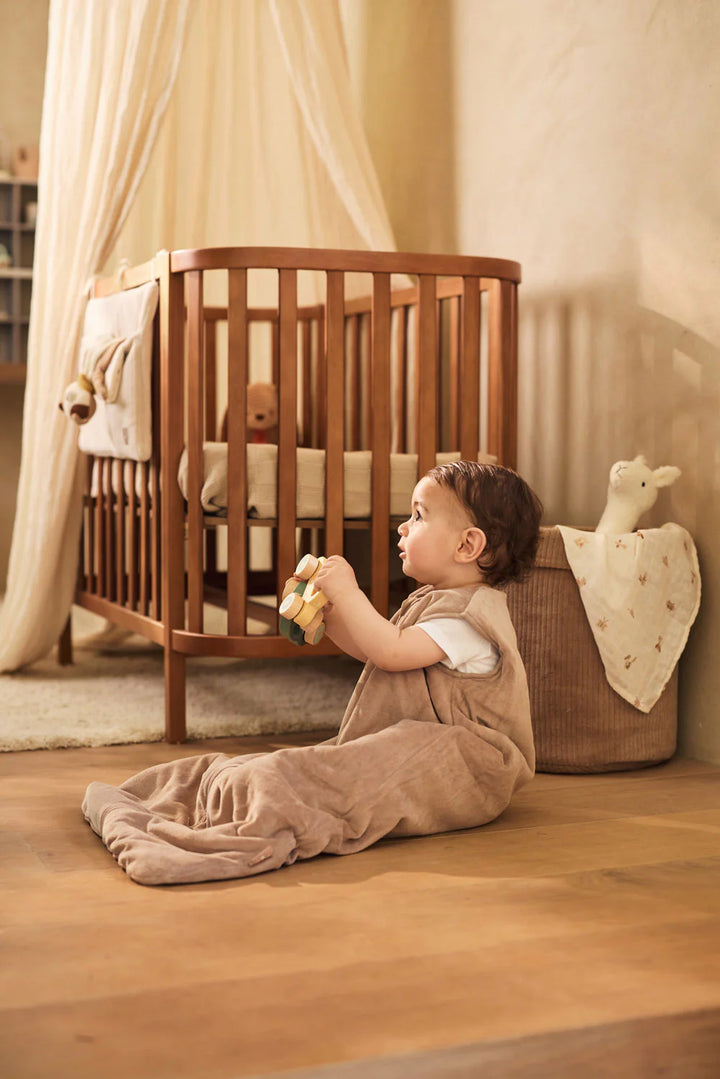 Jollein slaapzak Winter Velvet 110cm in Milky Coffee