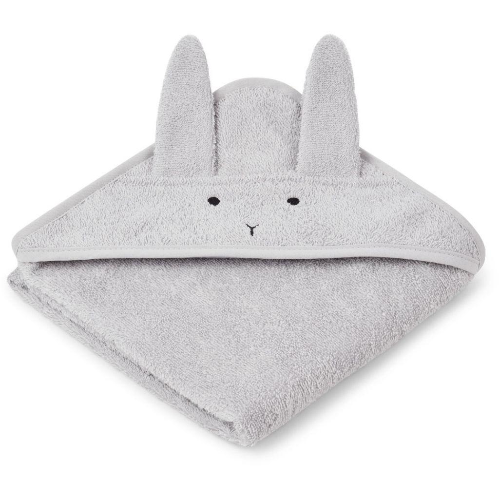 Badcape 70 x 70 cm Albert Rabbit Dumbo grey