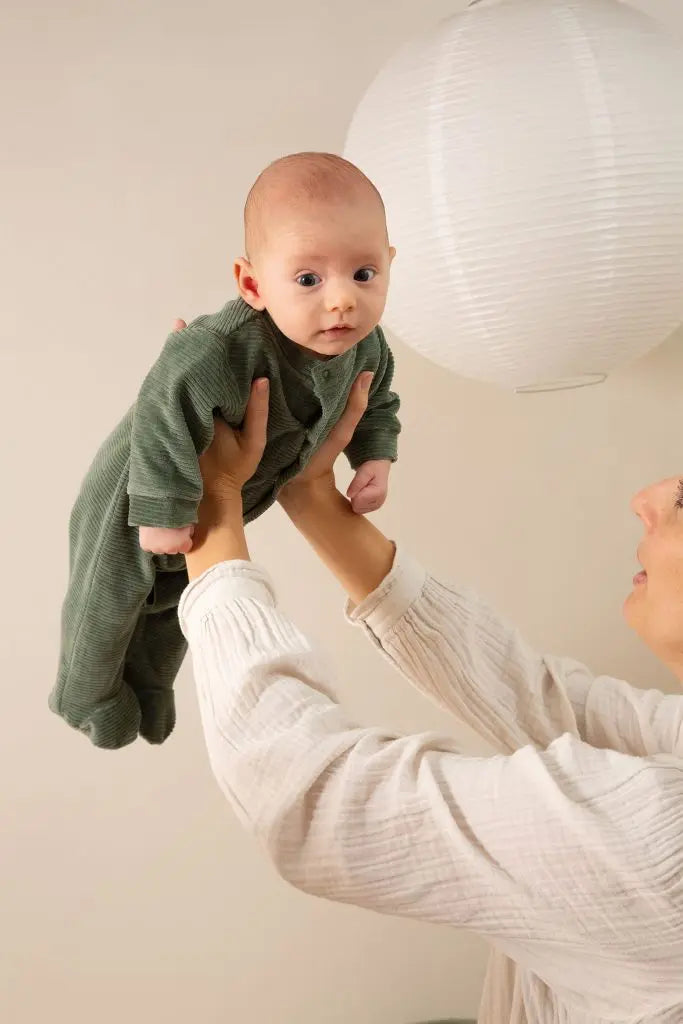 Witlof For Kids - Kruippakje Rib Forest Green