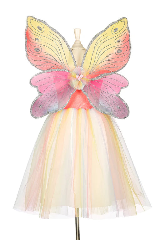 Souza - Verkleedjurk Valerie + Vleugels 3-4 jaar | Elfenkostuum