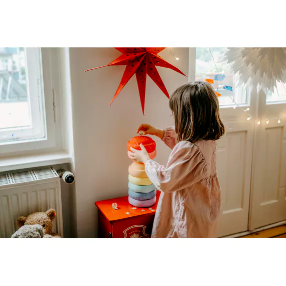 Stapelstein - Stenen Stapelstein Sint Kerst Special Mini Rainbow Pastel