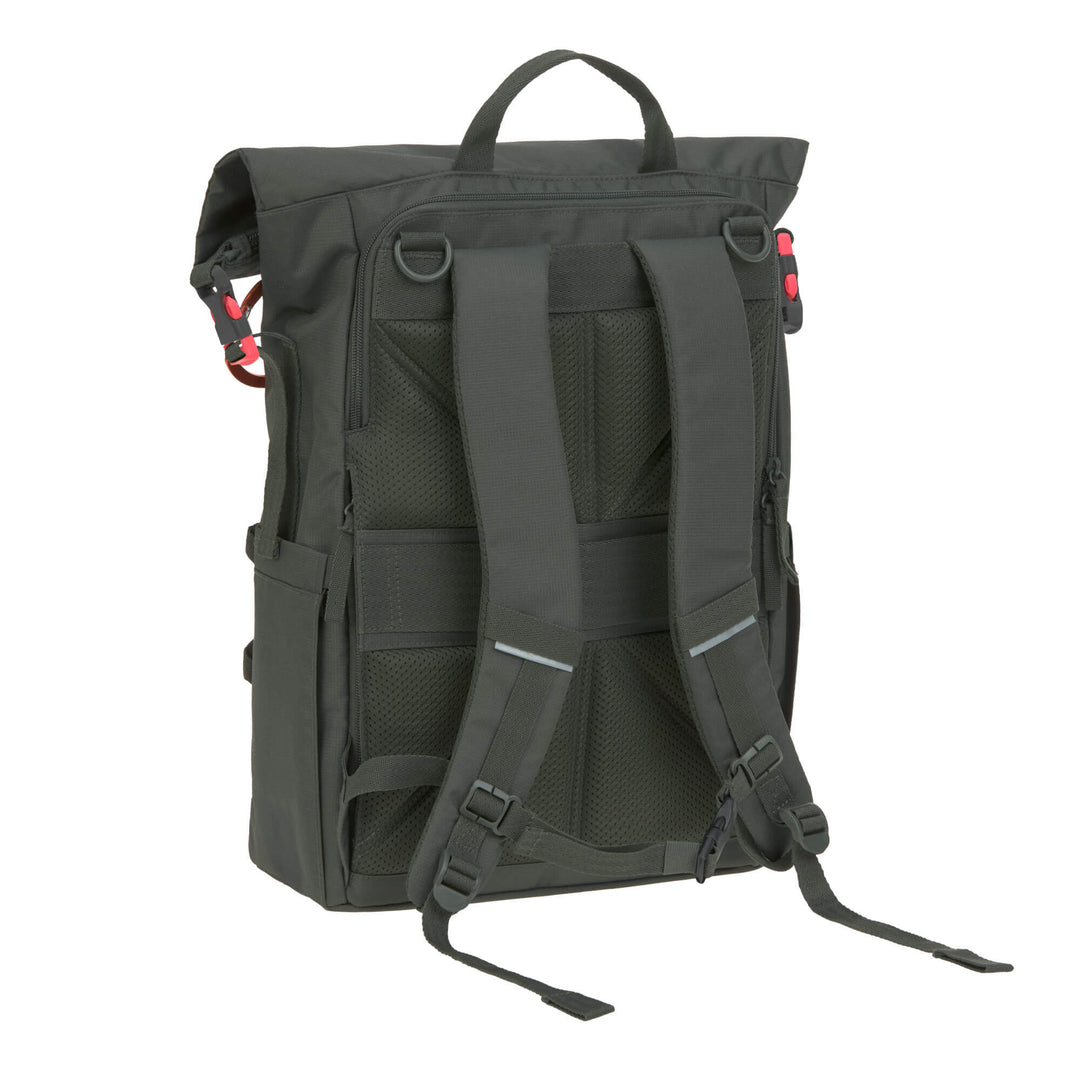 Groene Lässig Outdoor Rolltop rugzak met laptopvak en uitbreidbaar volume