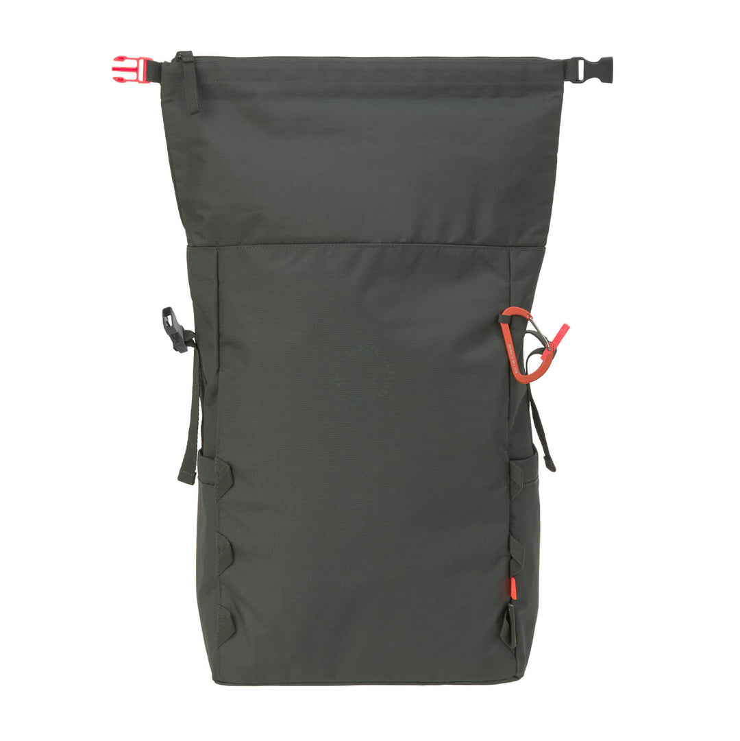 Groene Lässig Outdoor Rolltop rugzak met laptopvak en uitbreidbaar volume