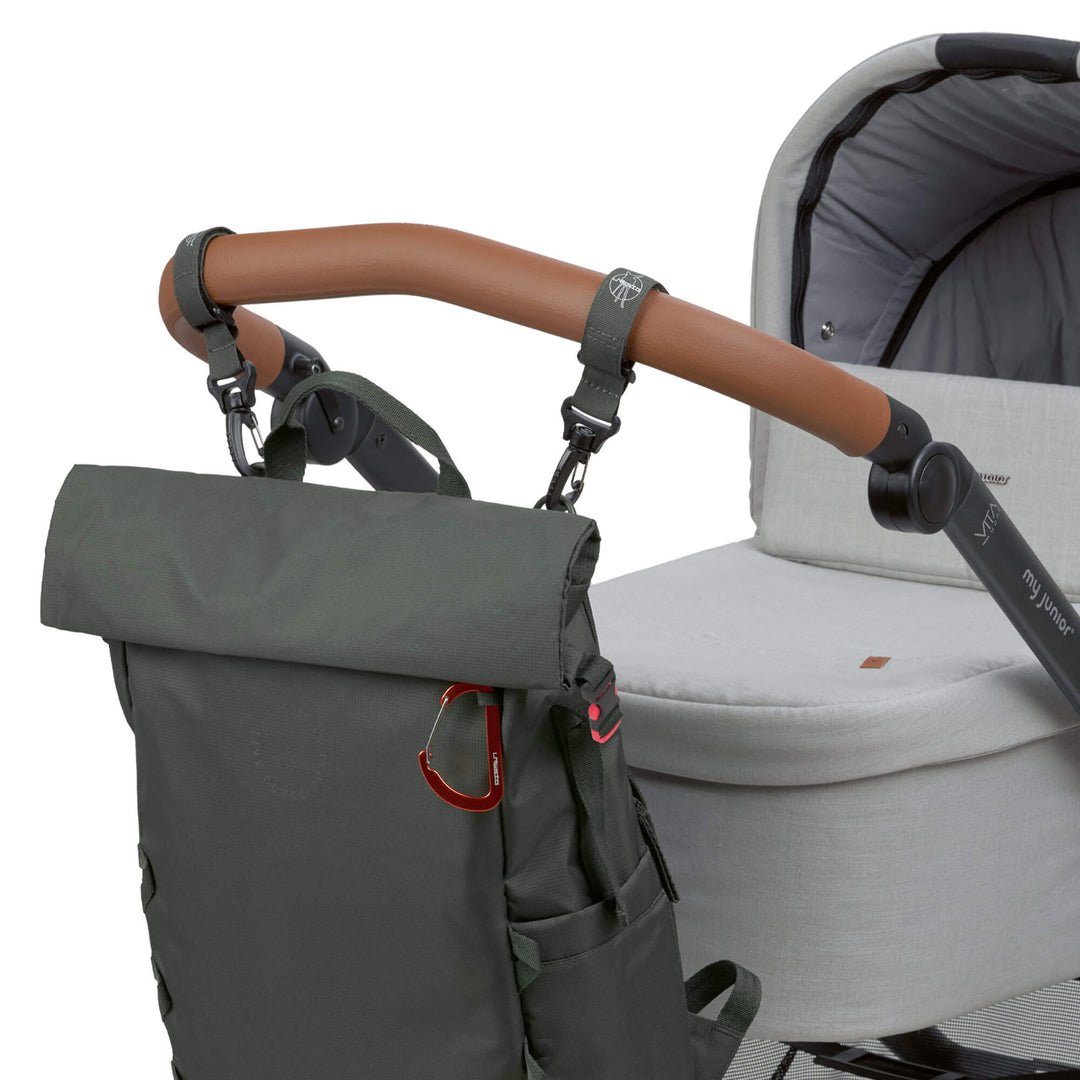 Groene Lässig Outdoor Rolltop rugzak met laptopvak en uitbreidbaar volume
