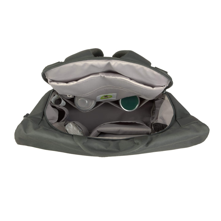 Groene Lässig Outdoor Rolltop rugzak met laptopvak en uitbreidbaar volume