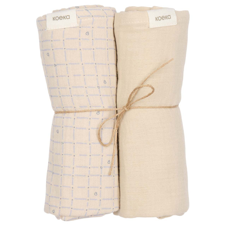 Koeka - Tetradoeken Lind 75 x 75 cm (2pack) | Warm White