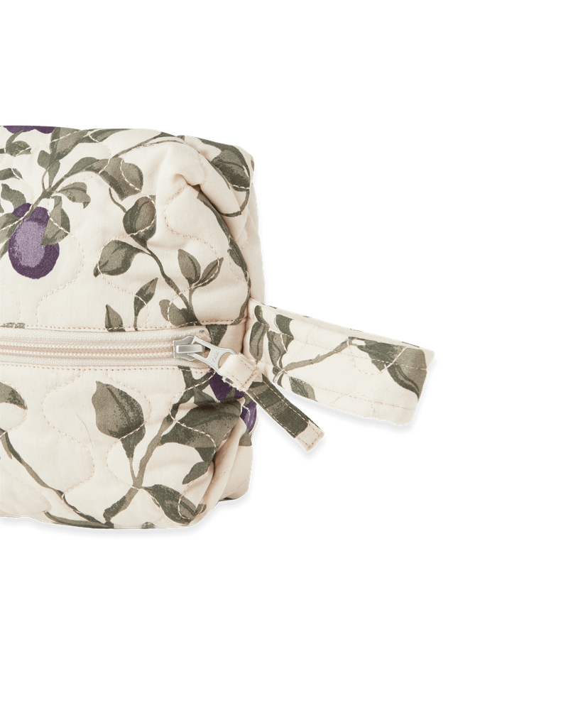 Garbo & Friends - Toilettas Small Satin Quilted | Plum