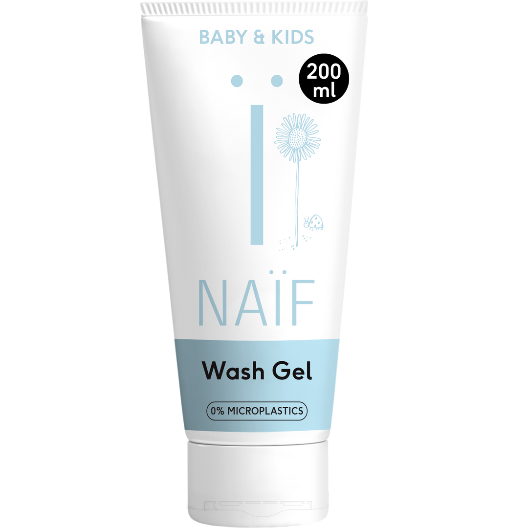 Naïf milde wasgel baby 200ml met katoenzaadolie, zacht en zeepvrij