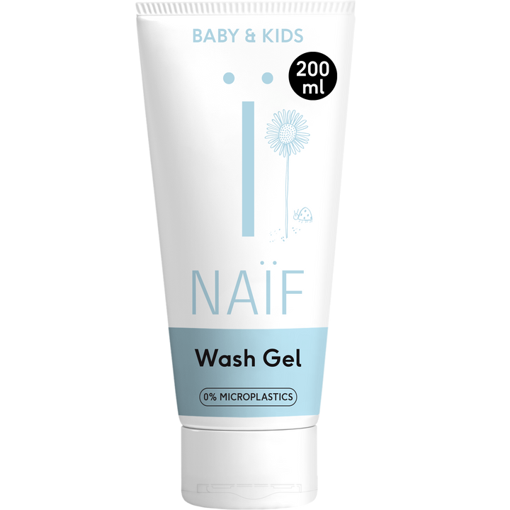 Naïf milde wasgel baby 200ml met katoenzaadolie, zacht en zeepvrij
