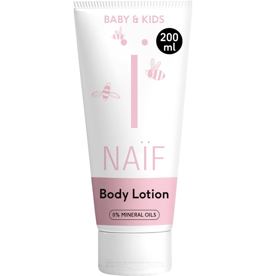 Naïf body lotion baby 200ml met amandel- en macadamiaolie voor gevoelige huid