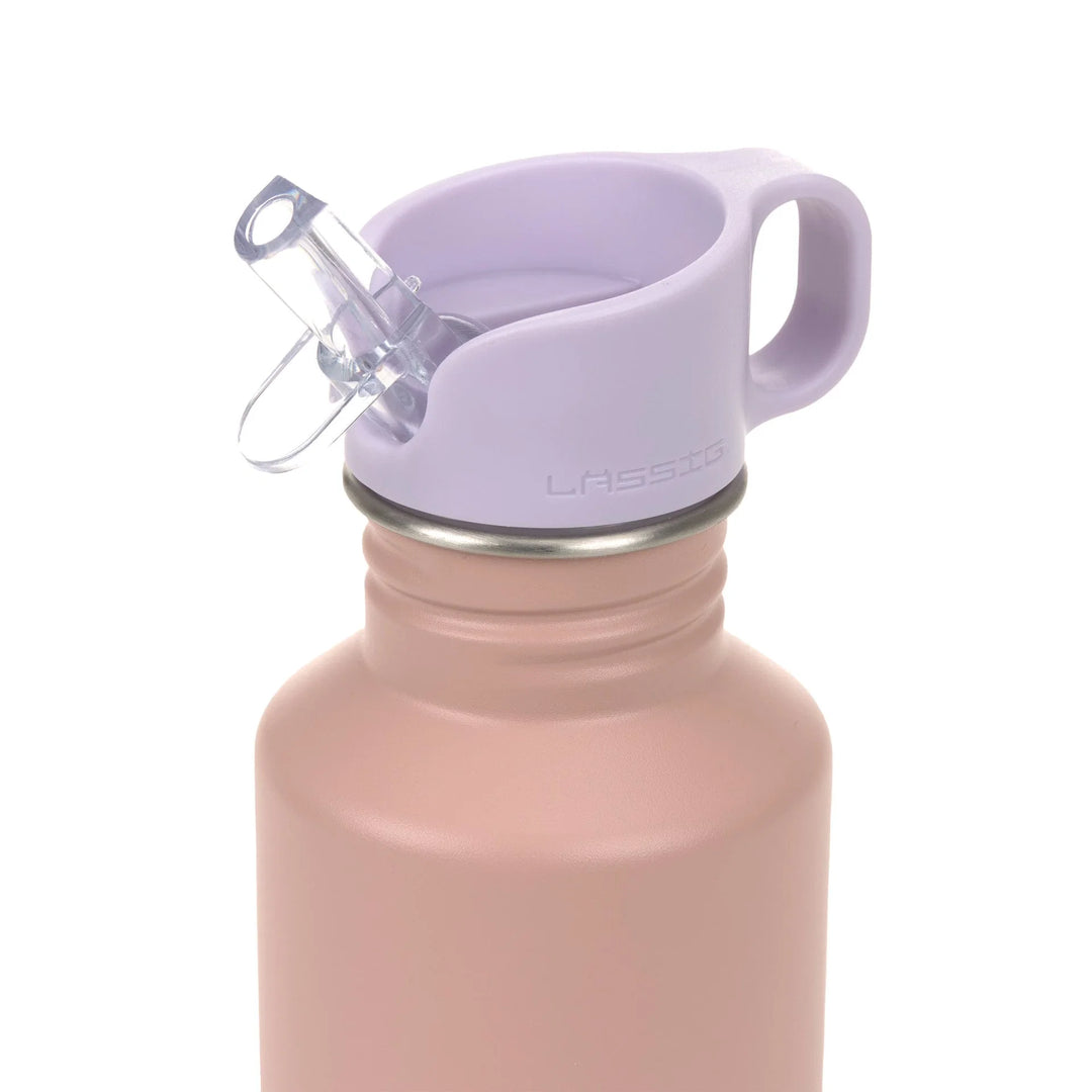 Lassig - Stalen Waterfles Pattern Party Rose/Lilac