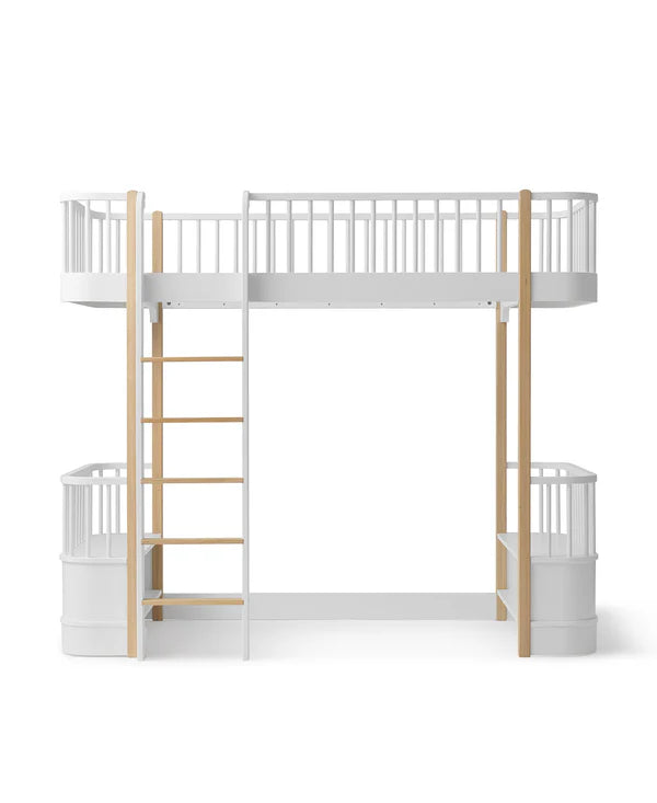 Bed 90 x 200 cm Wood Original Loft White / Oak