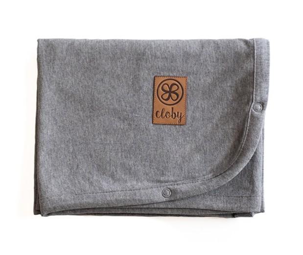 UV50+ kinderwagen afdekdoek Stone Grey van Cloby, multifunctioneel en ademend