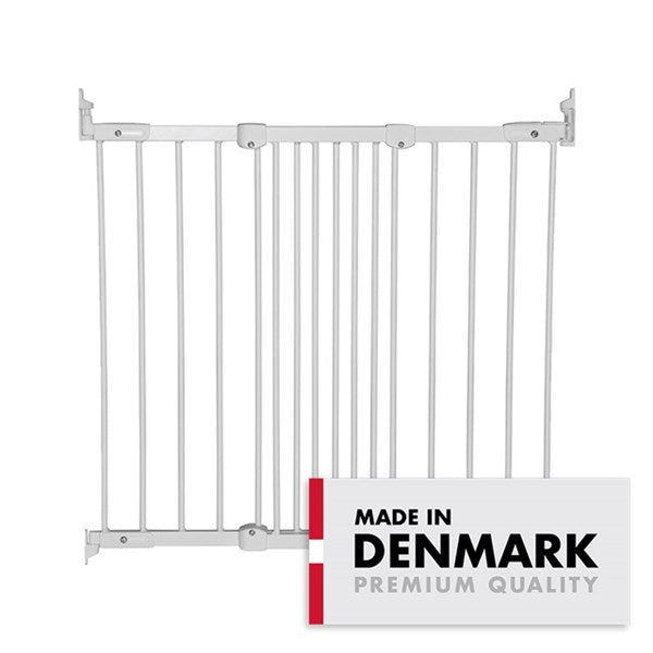 BabyDan Ebba wit wandgemonteerd deurhekje 67-105.5 cm, verstelbaar en schuin monteerbaar