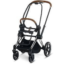 Cybex Kinderwagen Frame E-Priam Chrome Brown, smarttechnologie en luxe ontwerp