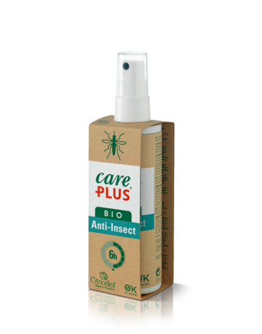 Care Plus natuurlijke anti-insectenspray bio, 80ml, op basis van lemon-eucalyptus, geschikt voor baby's vanaf 3 maanden en volwassenen