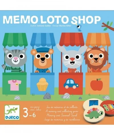 Djeco Spel Memo Loto Shop – Geheugen- en boodschappenspel voor kinderen vanaf 3 jaar