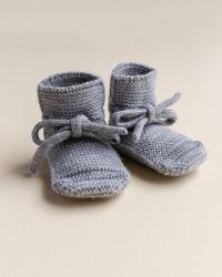 Hvid - Slofjes Grey Melange | 9-15m
