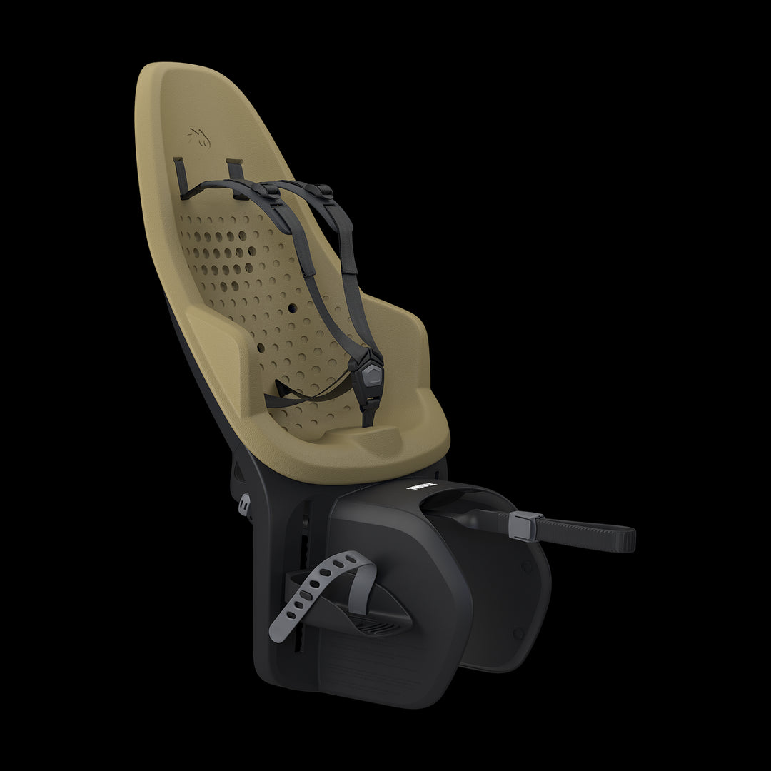 Thule Yepp 2 Maxi Rack Mount - Fennel Tan, comfortabel en veilig kinderfietszitje voor achterop de fiets