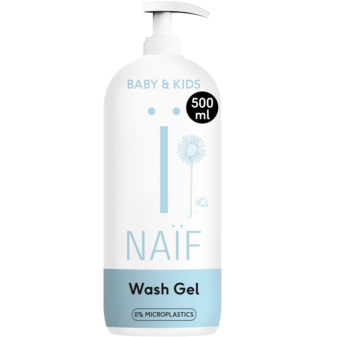 Naïf milde wasgel baby 500ml met katoenzaadolie en natuurlijke ingrediënten