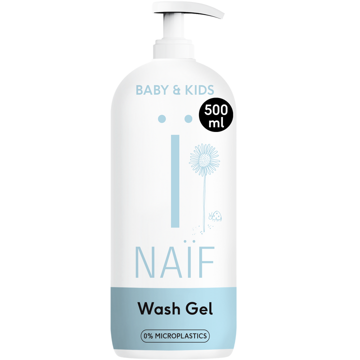 Naïf milde wasgel baby 500ml met katoenzaadolie en natuurlijke ingrediënten