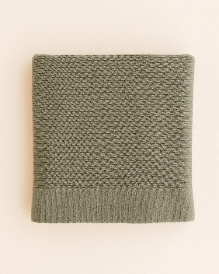 Hvid deken Gust van merinowol in Artichoke, 70x95 cm
