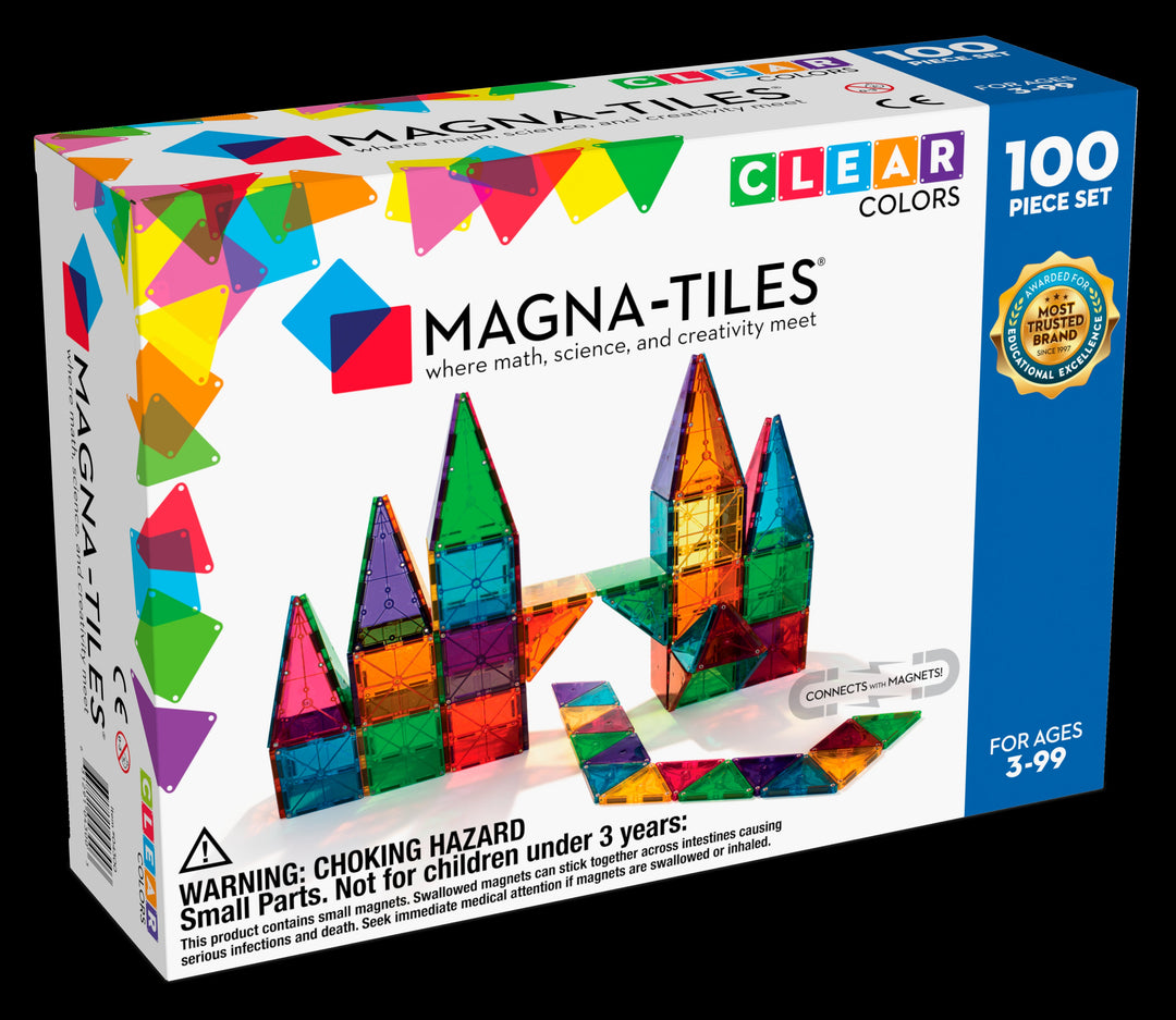 Magnetische Bouwblokken Clear Colors (100stuks)