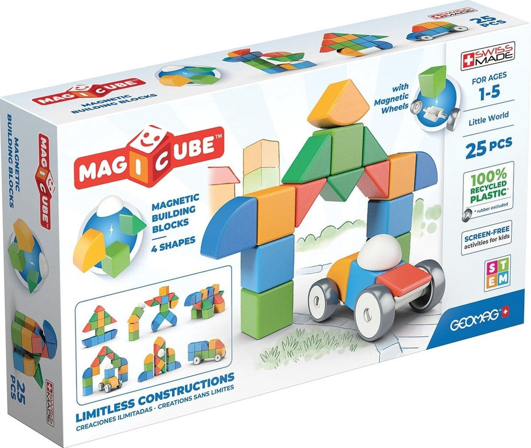Blokken Magicube 4 Shapes Recycled Little World (25stuks)