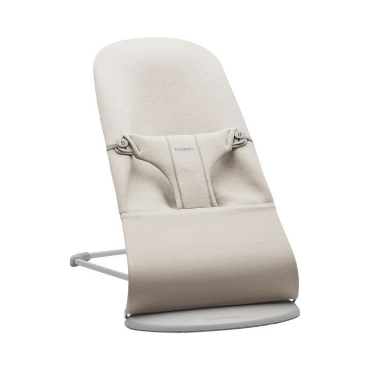 BabyBjörn Relax Bliss 3D Jersey lichtbeige wipstoeltje met ergonomisch design