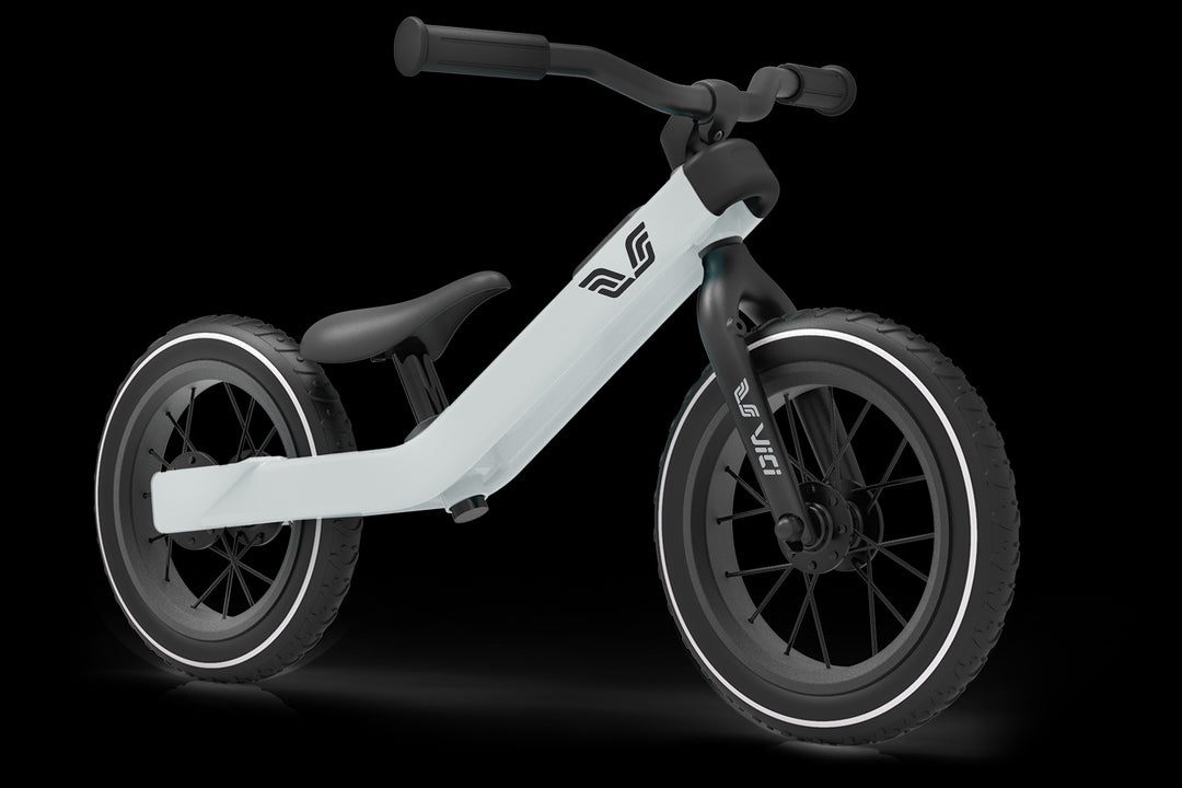 Vici meegroei kinderfiets in vintage blauw, 3-in-1 ontwerp voor kinderen van 1,5 tot 5 jaar