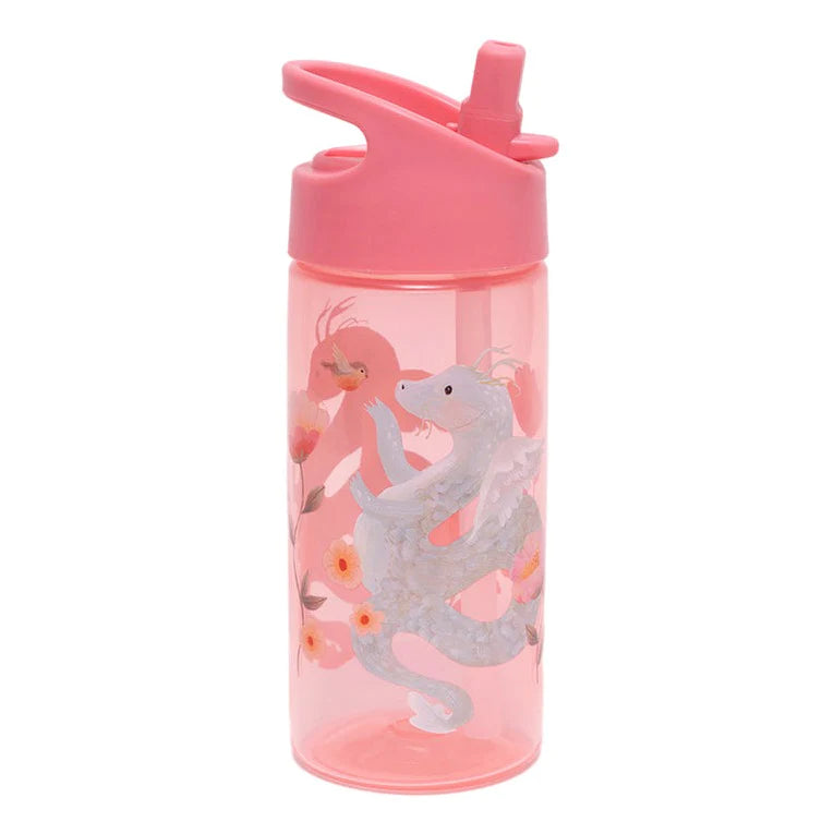 Drinkfles Fairytale Dragon Peony Pink