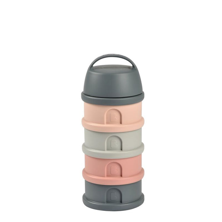 Béaba - Stapelbare Doseerdozen | Mineral Grey / Pink